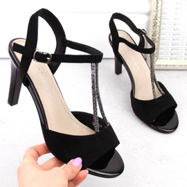 Sandales en daim Sergio Leone W SK438, noir le noir 4