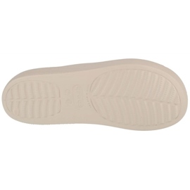Tongs Crocs Classic Platform Slide 208180-2Y2 beige 3