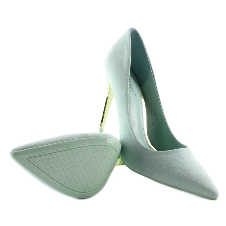 Daim talon doré LE-08 Baby Blue bleu 2