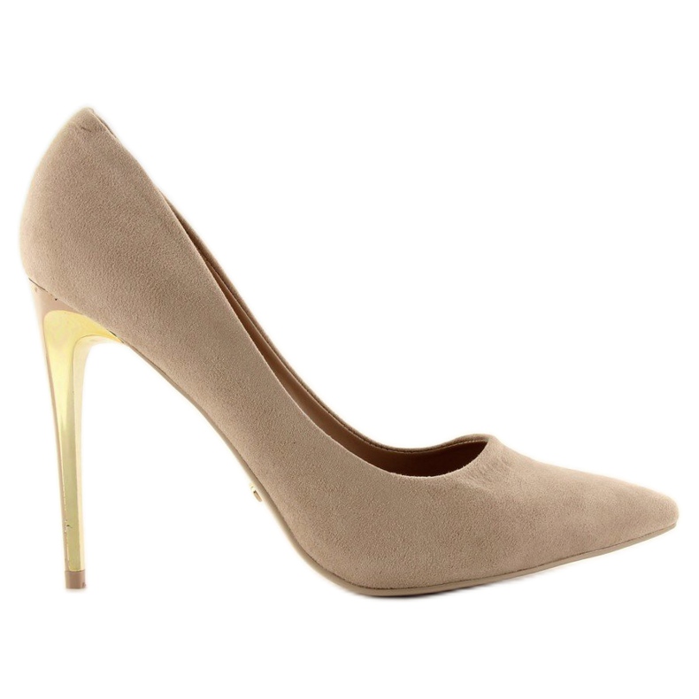 Talons hauts en daim LE-08 Beige 1