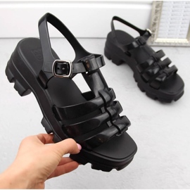 Sandales en caoutchouc parfumé Zaxy W NN285039 INT2008A le noir 4