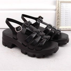 Sandales en caoutchouc parfumé Zaxy W NN285039 INT2008A le noir 5