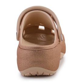 Tongs Crocs Classic Platform Glitter Clog 207241-2DS brun 6