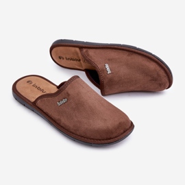 Chaussures d'intérieur pour hommes, pantoufles Inblu 9100002H marron brun 1