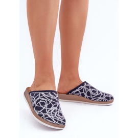 Chaussons Femme Brillants Inblu CT000028 Bleu Marine 2 Chaussons Femme Brillants Inblu CT000028 Bleu Marine 2