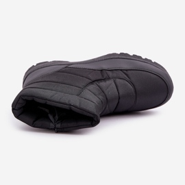 Bottes de neige pour hommes avec fermeture éclair, doublées de fourrure, noires le noir 2
