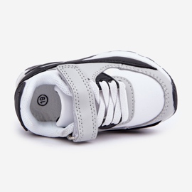 FR1 Chaussures de sport à plateforme pour enfants, blanches et noires 2