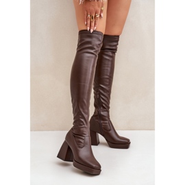 Cuissardes ajustées, marron foncé brun 2