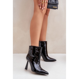 Bottines vernies à enfiler, noir le noir 2