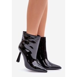 Bottines vernies à enfiler, noir le noir 1