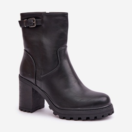 Bottines isolées à boucle, noir le noir 4