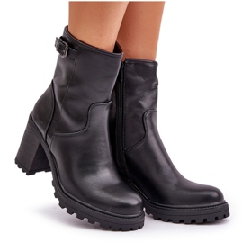 Bottines isolées à boucle, noir le noir 8