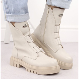 Bottines Jezzi sur la plateforme W RMR2150-19 JEZ434B blanche 7