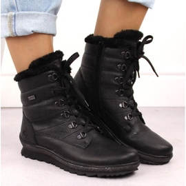 Rieker Bottes isolées en cuir Remonte W RKR629B noir le noir 7