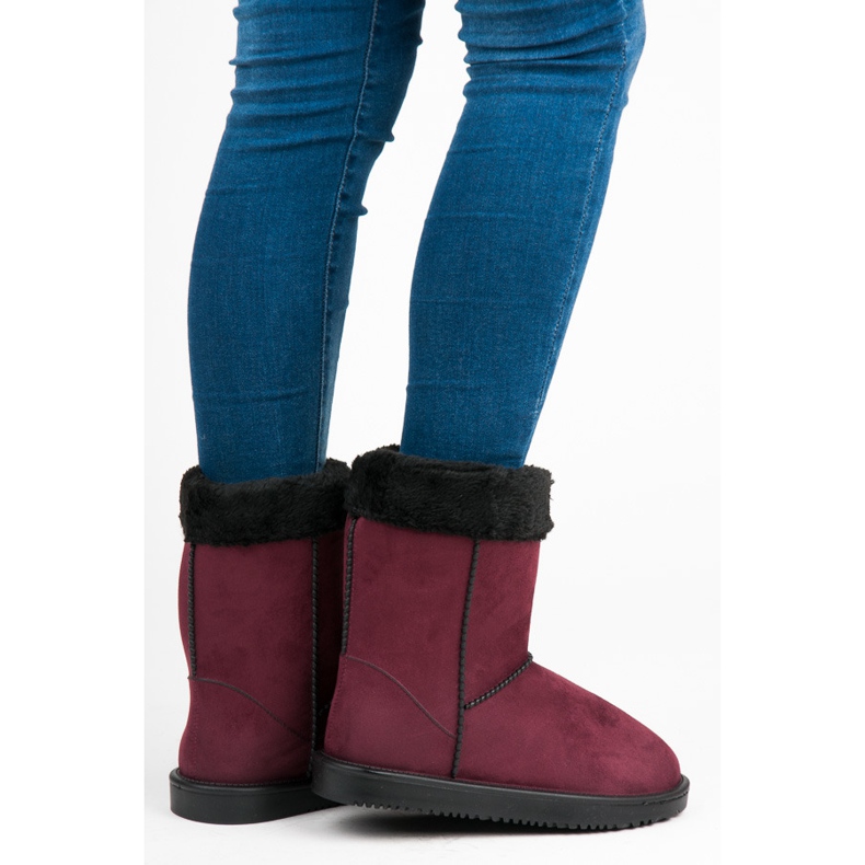 Bona Bottes de neige marron pour femme rouge 2