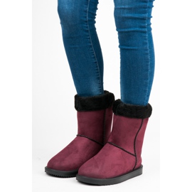 Bona Bottes de neige marron pour femme rouge 1