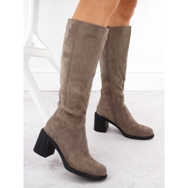 Bottines à talons en daim Potocki W 60314 WOL278B 4