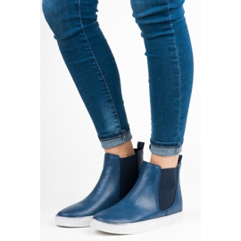 Mckeylor Baskets montantes à imprimé serpent bleu 1 Mckeylor Baskets montantes à imprimé serpent bleu 1