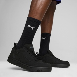 Puma Baskets Rebound v6 Low Nubuck 397475-03 noir le noir 6