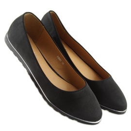 Ballerines noires satinées A8621 noir le noir 1