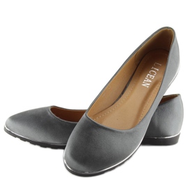 Ballerines en satin gris A8621 gris 3
