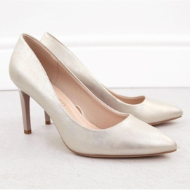 Escarpins Sergio Leone 1339 en daim beige 5