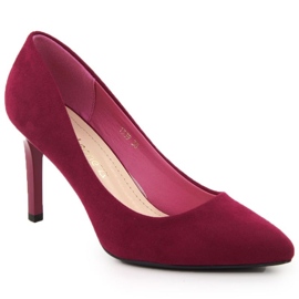 Escarpins Sergio Leone 1339 en daim rouge 7