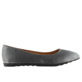 Ballerines en satin gris A8621 gris 6