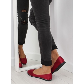 Ballerines satin bordeaux A8621 rouge 2 Ballerines satin bordeaux A8621 rouge 2