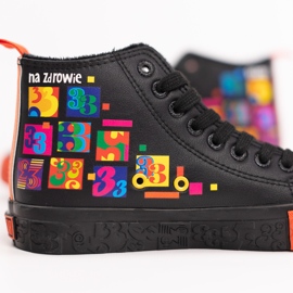Baskets officielles pour femmes par Big Star x Wośp RR274A651 le noir 1