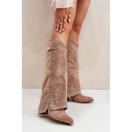 Step in style Bottes Modèle Iveliri LQ-135 Beige Foncé - Entrez avec style 1