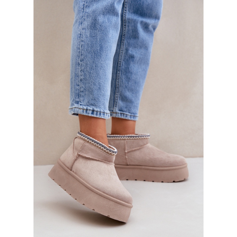 Step in style Bottes de neige Modèle Heslania HY877-39 Beige Clair - Entrez avec style 1