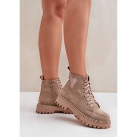 Step in style Bottes Modèle Nariri 9568A-2 Beige Foncé - Entrez avec style 2