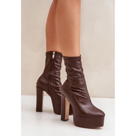 Step in style Bottes Modèle Tennira C-243 Marron Foncé - Entrez avec style brun 2
