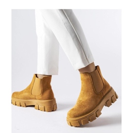 Bottines femme marron clair Mooca - Solea brun 1 Bottines femme marron clair Mooca - Solea brun 1