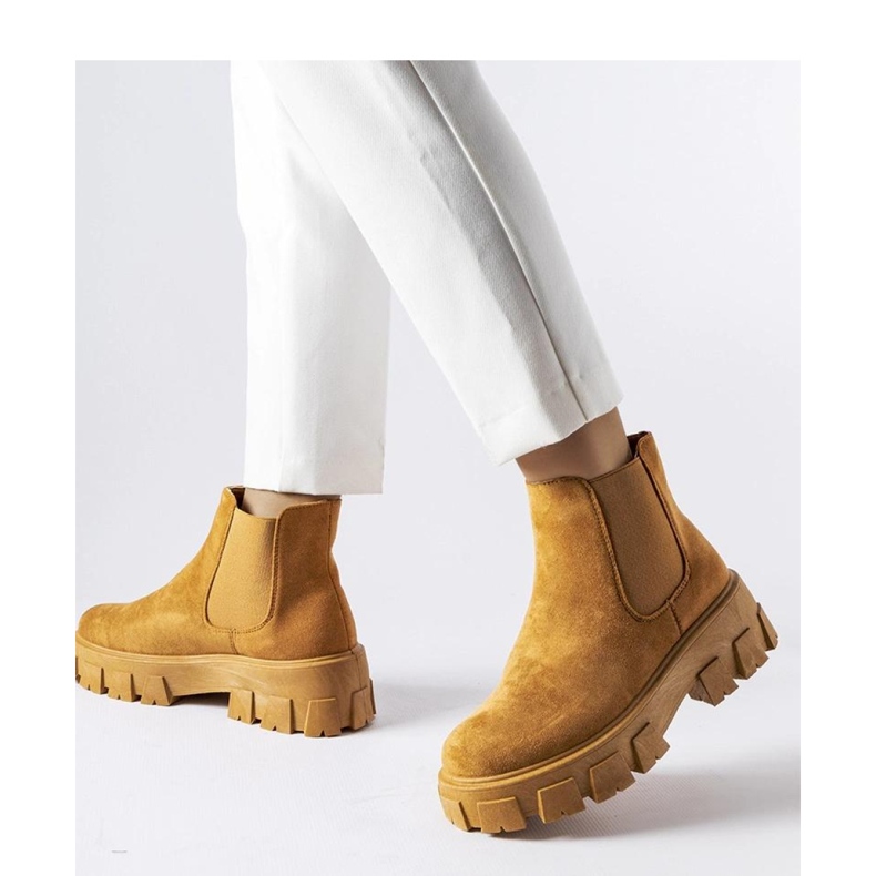 Bottines femme marron clair Mooca - Solea brun 1 Bottines femme marron clair Mooca - Solea brun 1