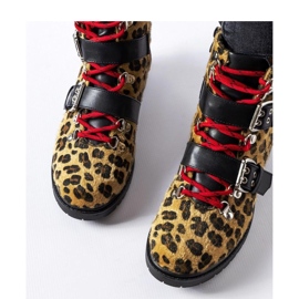 Bottines imprimé léopard noir et beige Baltimore - Solea 1