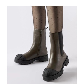 Bottines Chelsea isolées vert foncé de Porcigatone - Solea 1