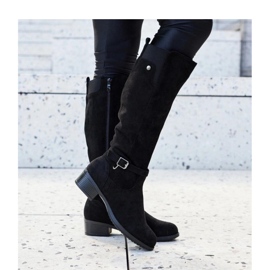 Cuissardes isolées noires en éco-daim par Castelvetro - Solea 1