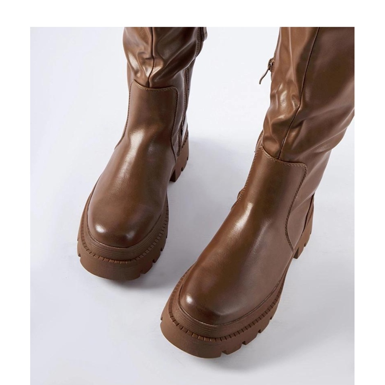 Bottines classiques plates marron par Christien - Solea brun 1