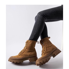 Boots en éco-daim marron d'Orson - Solea brun 1