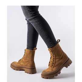 Boots en éco-daim marron d'Orson - Solea brun 2