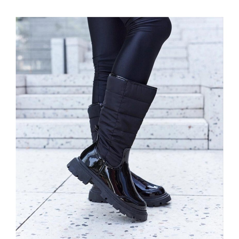 Bottes vernies isolées noires de Villafranca - Solea 2