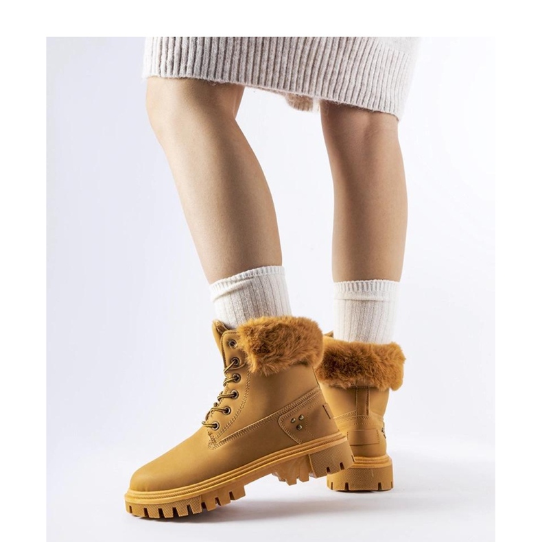 Bottes marron avec fourrure décorative de Albert - Solea brun 1 Bottes marron avec fourrure décorative de Albert - Solea brun 1