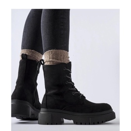 Bottines workwear noires à semelle massive Riel - Solea le noir 1