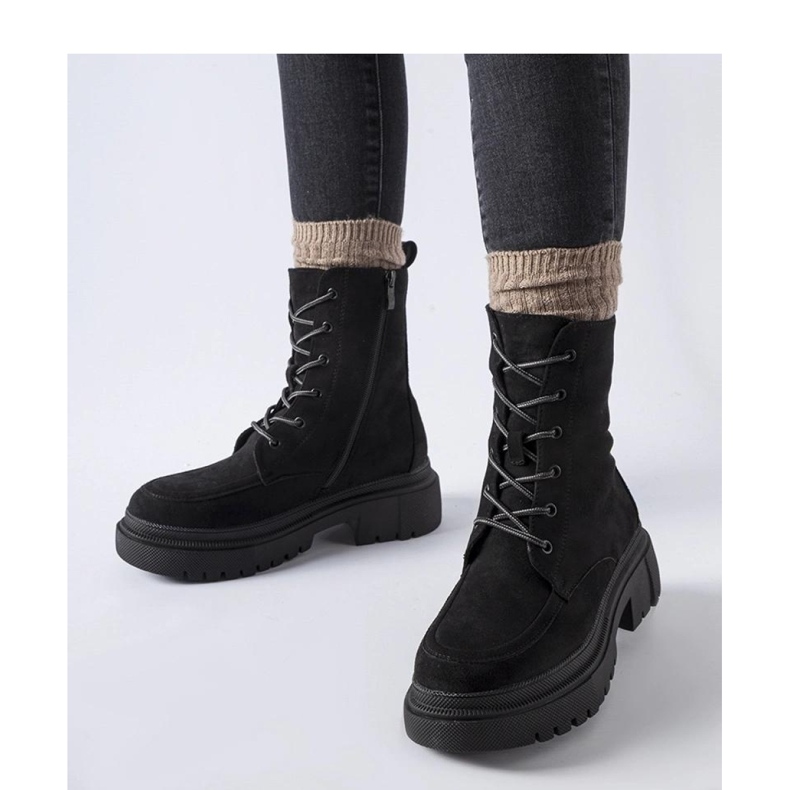 Bottines workwear noires à semelle massive Riel - Solea 2