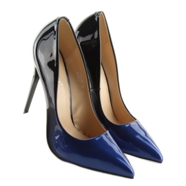 Escarpins ombre LE036P BLEU / NOIR le noir bleu marin 5