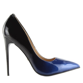 Escarpins ombre LE036P BLEU / NOIR le noir bleu marin 6