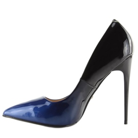 Escarpins ombre LE036P BLEU / NOIR le noir bleu marin 7