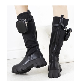 Bottines noires avec sac Joly - Solea le noir 2